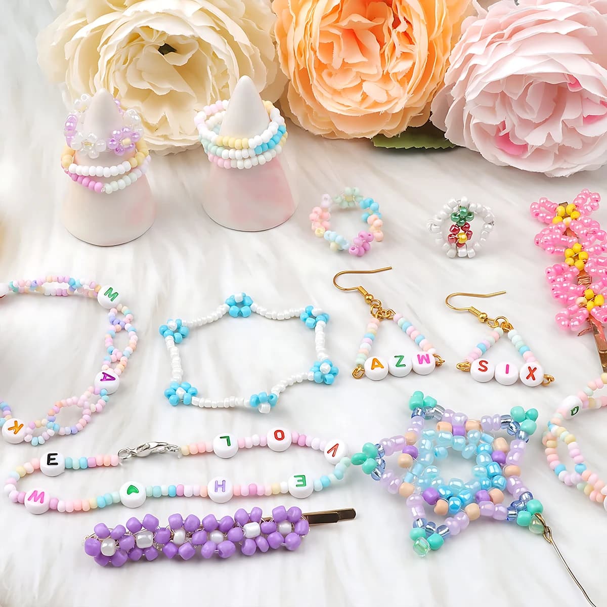 3mm Seed Beads Jewelry Making Kit 24 Colors