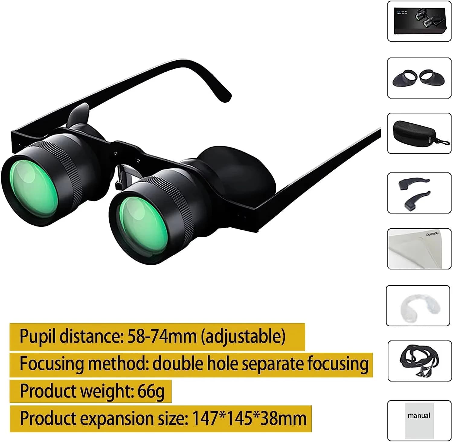 Fishing Binoculars HD Portable Telescope