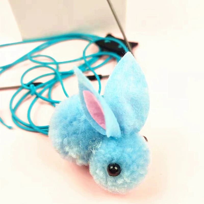 Cat Teaser Toy, Simulated Mice or Rabbits, Suction Cup or Metal Frame and Spring Rope, Exciting Playtime Adventures, Cat Toy