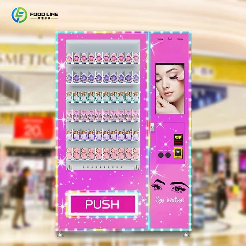 Attractive Design Self-Service Smart Cosmetics Vending Machine Beautiful Hair & Eyelashes Vending Machine Beauty