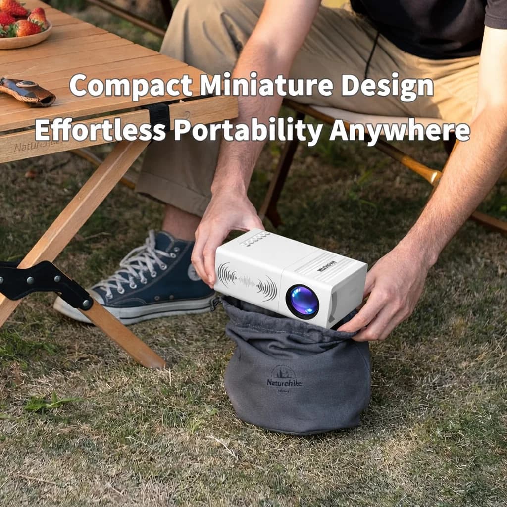 Portable Mini Projector For Multiple Scenes Built-In Speaker Compatible Tablet ,With Remote Control For Immersive Viewing Effect