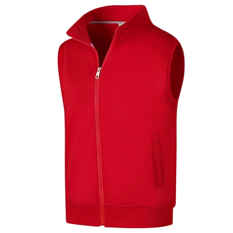 Monochrome Velvet Fleece Vest