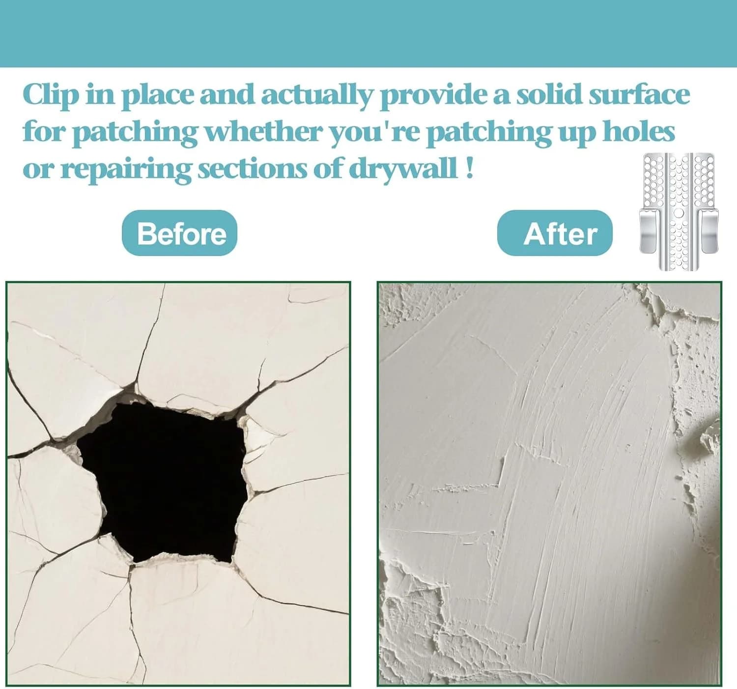 Drywall Repair Clips with Screws