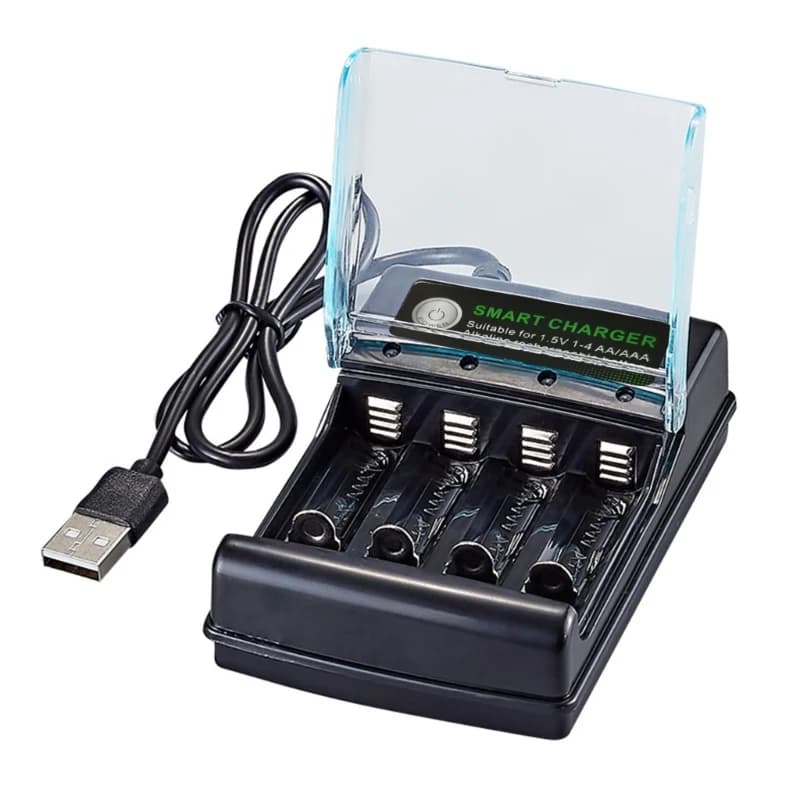4-Slot Alkaline Battery Charger