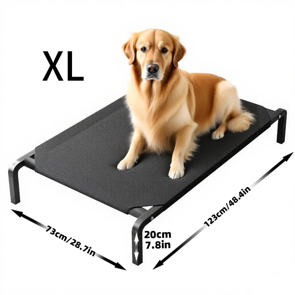 Elevated Waterproof Dog Bed with Removable Cover