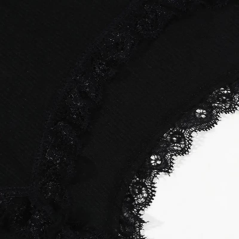 Women's Cotton Tank Top With Lace Trim