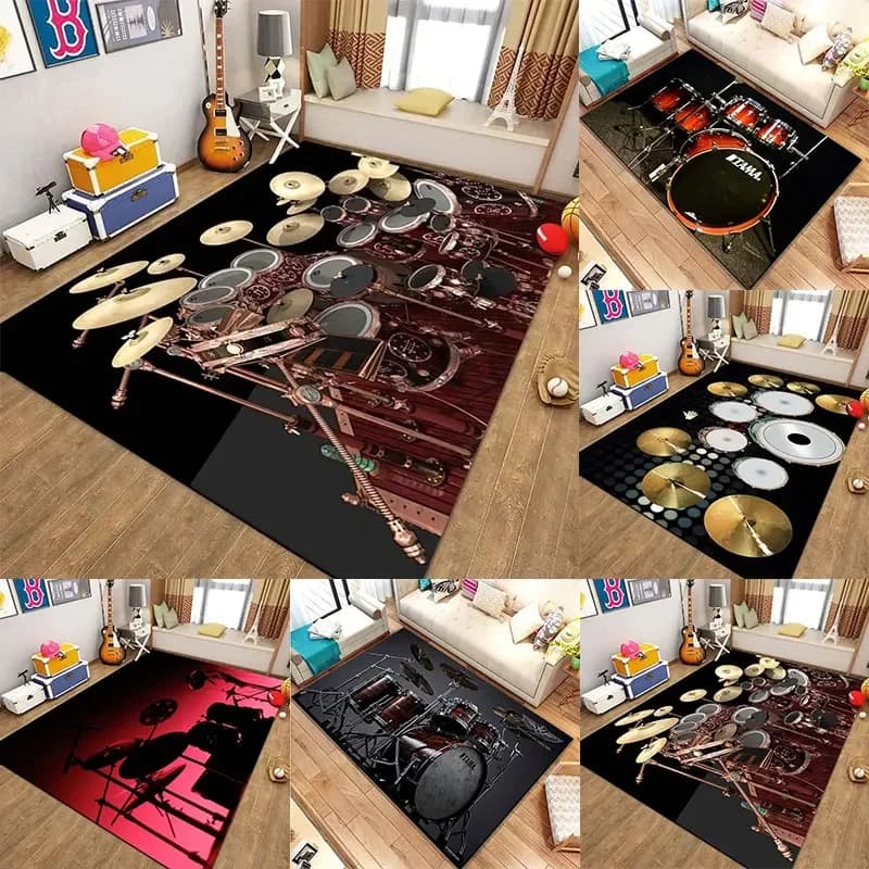 Musical Rock Rug Non-Slip Area Mat