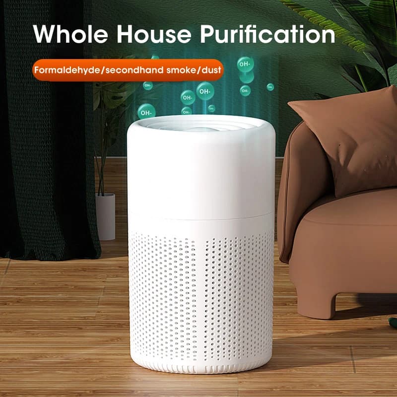Portable USB Air Purifier with Blue Ion Technology