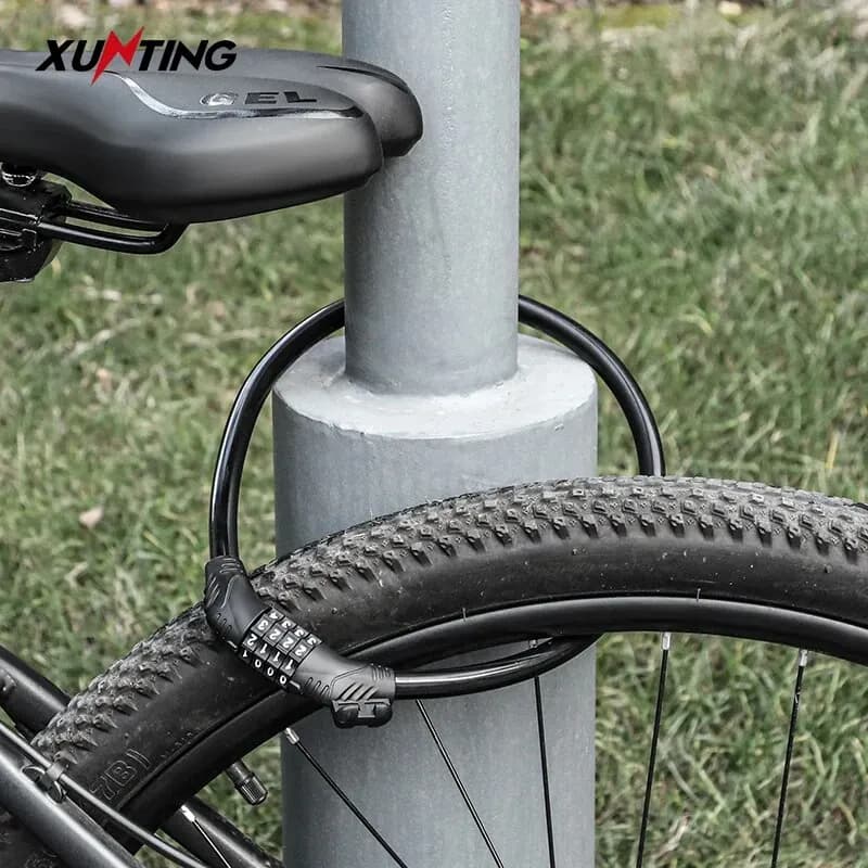 Coiled Combination Bike Cable Lock 54cm