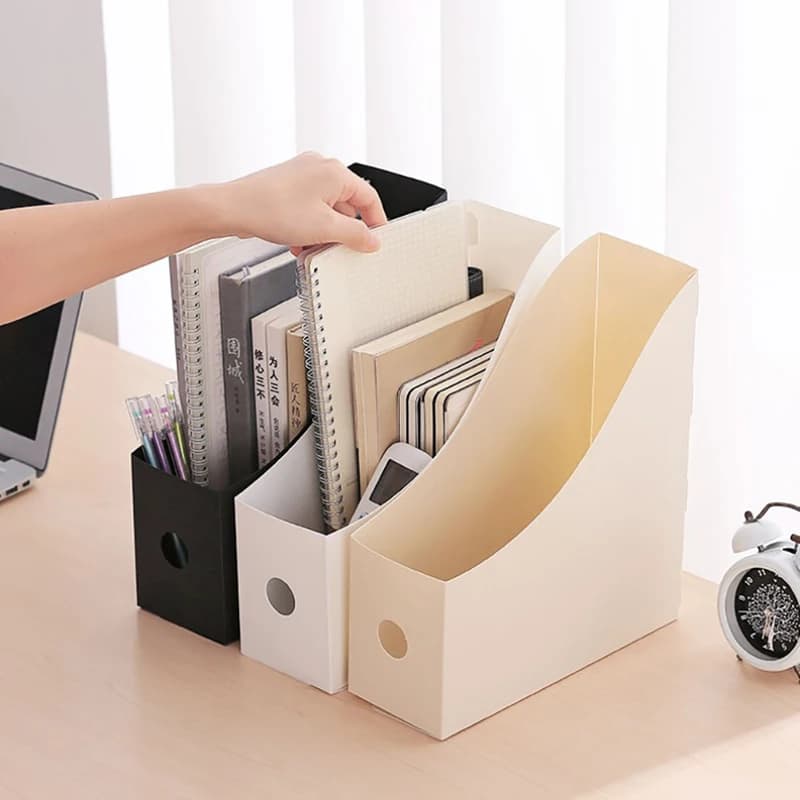Office Document File Storage Box Folding Desktop Organizer Multi-functional Books Pencil Sundries Storage Box Office Supplies