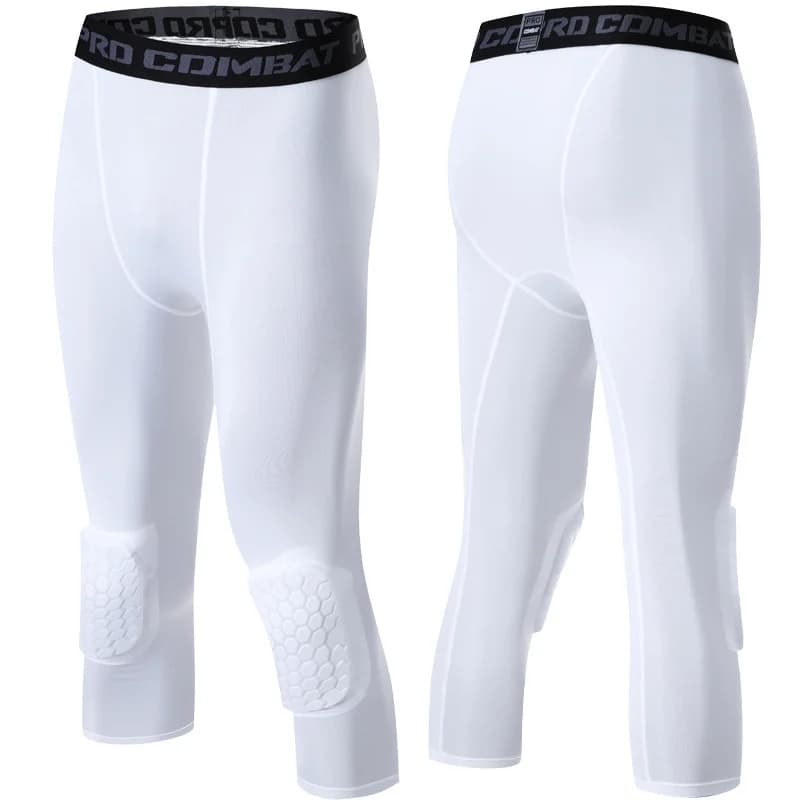 Men's Compression Leggings with Knee Pads