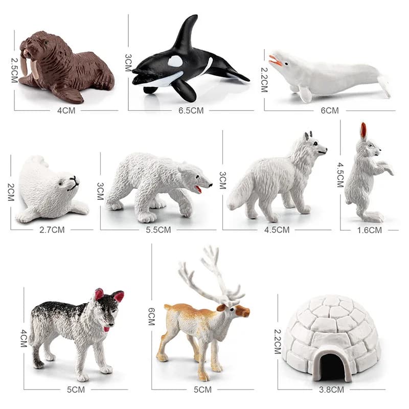 Realistic Animal Figurine Set