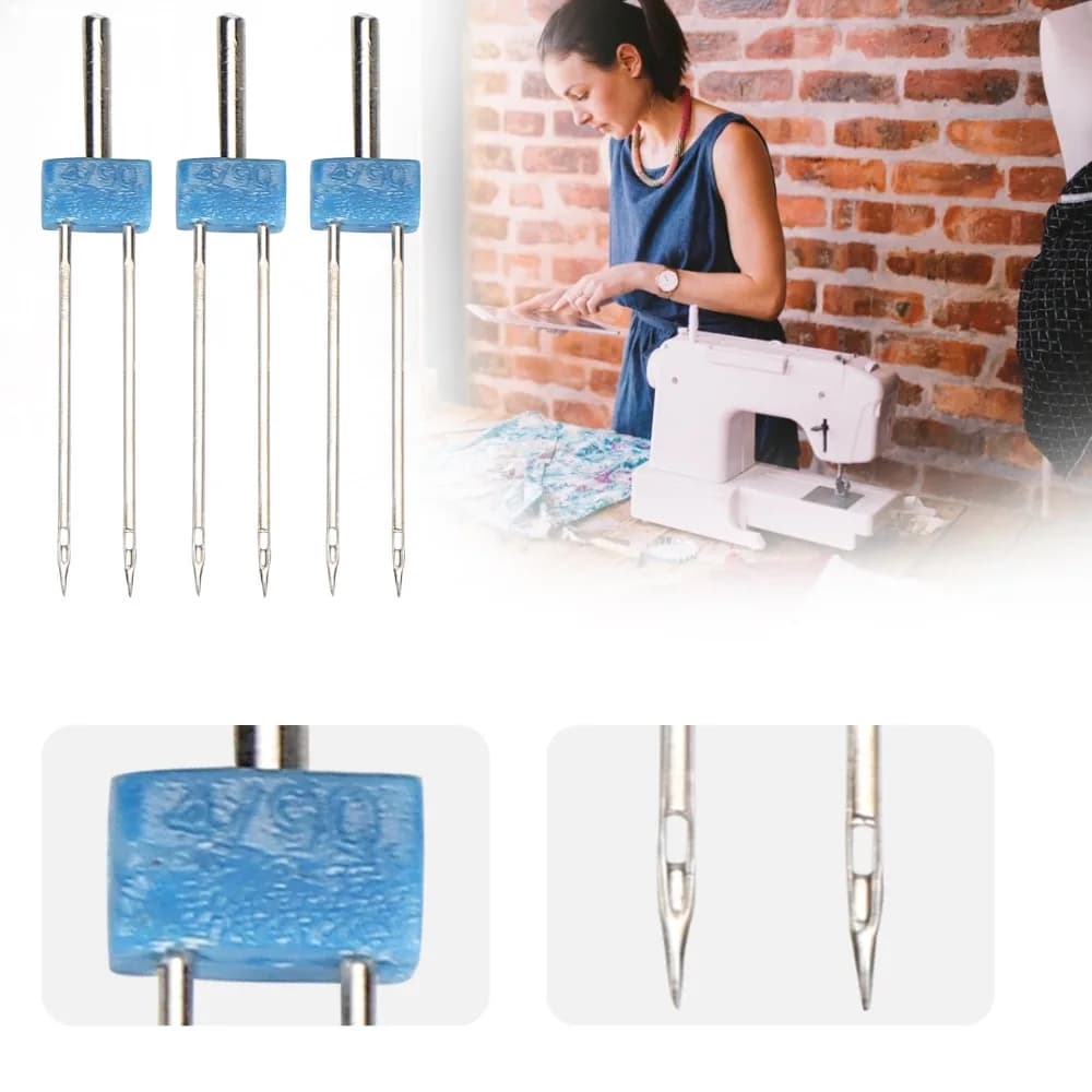 Steel Double Needle Pins Set