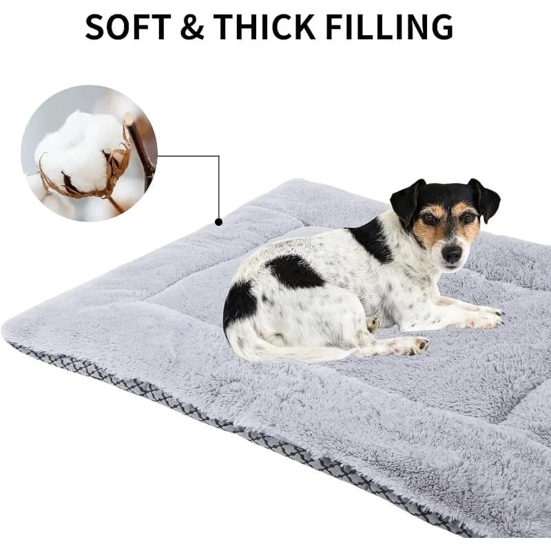 Washable Plush Pet Bed Mat