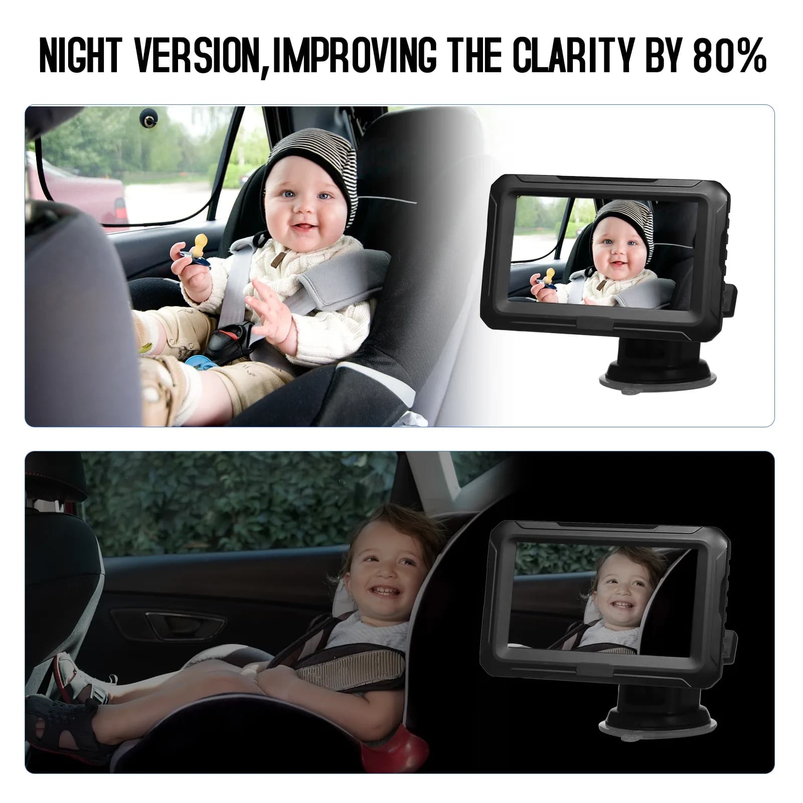 Baby Car Mirror Monitor with 1080P Camera