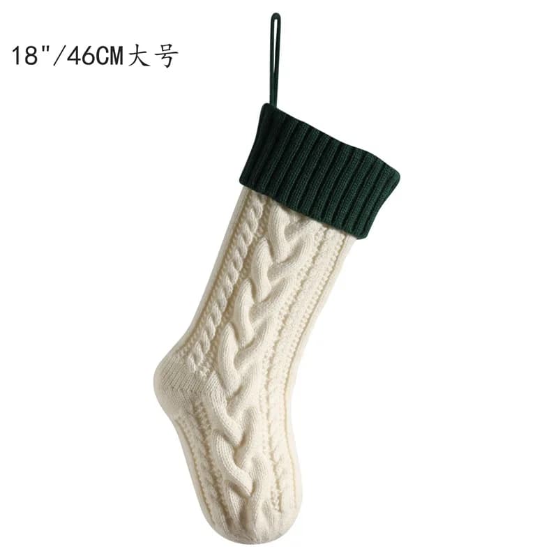 Large Knitted Christmas Stocking