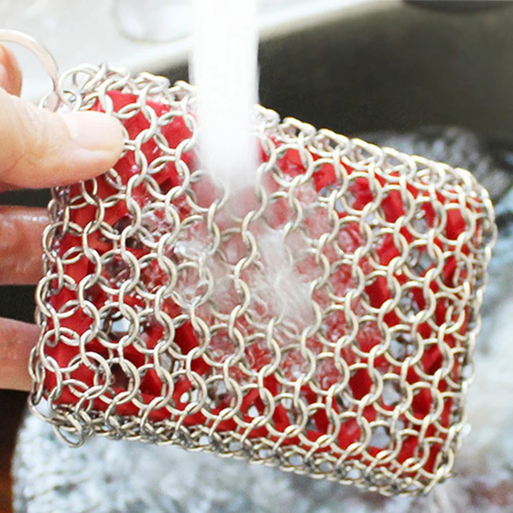 Cast Iron Chainmail Scrubber