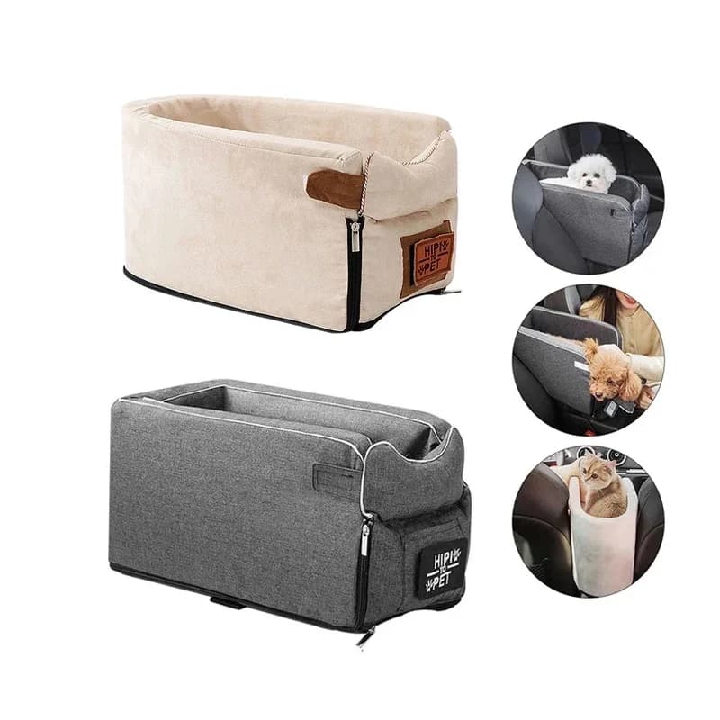 Portable Pet Car Seat for Small Dogs and Cats