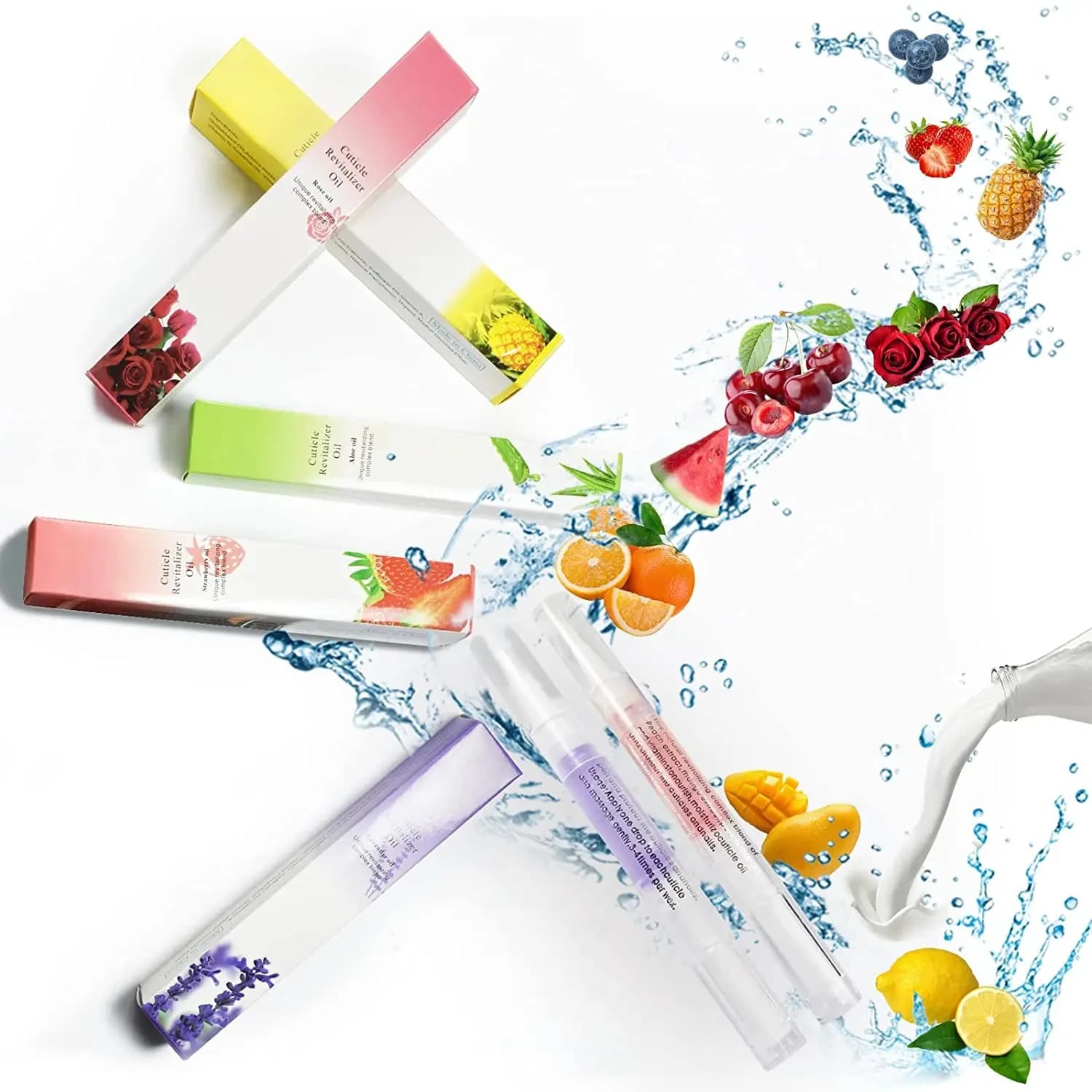 Cuticle Oil Pen Set with Brush Applicator