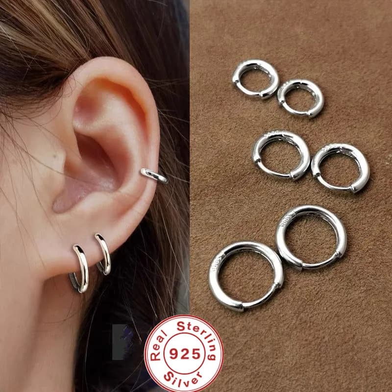 925 Sterling Silver Small Stud Earrings