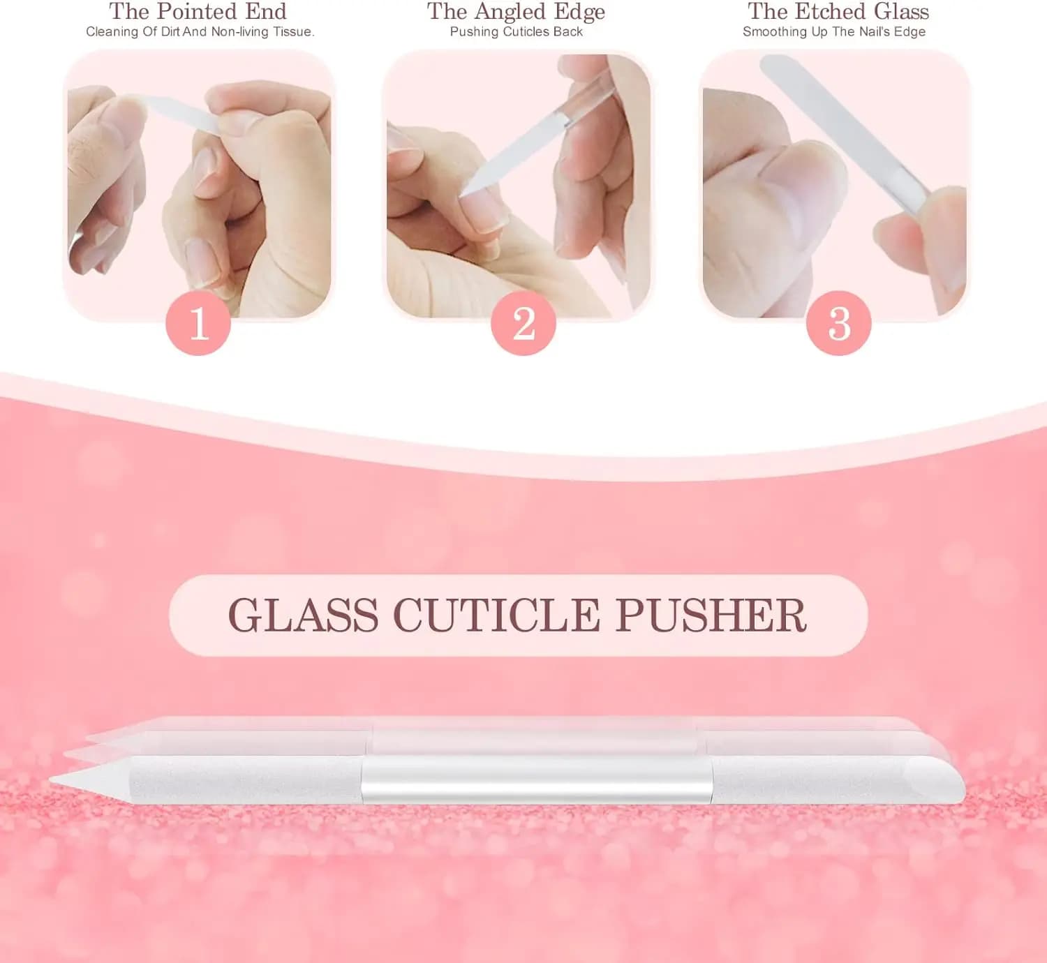 Glass Nail File and Cuticle Tool Kit