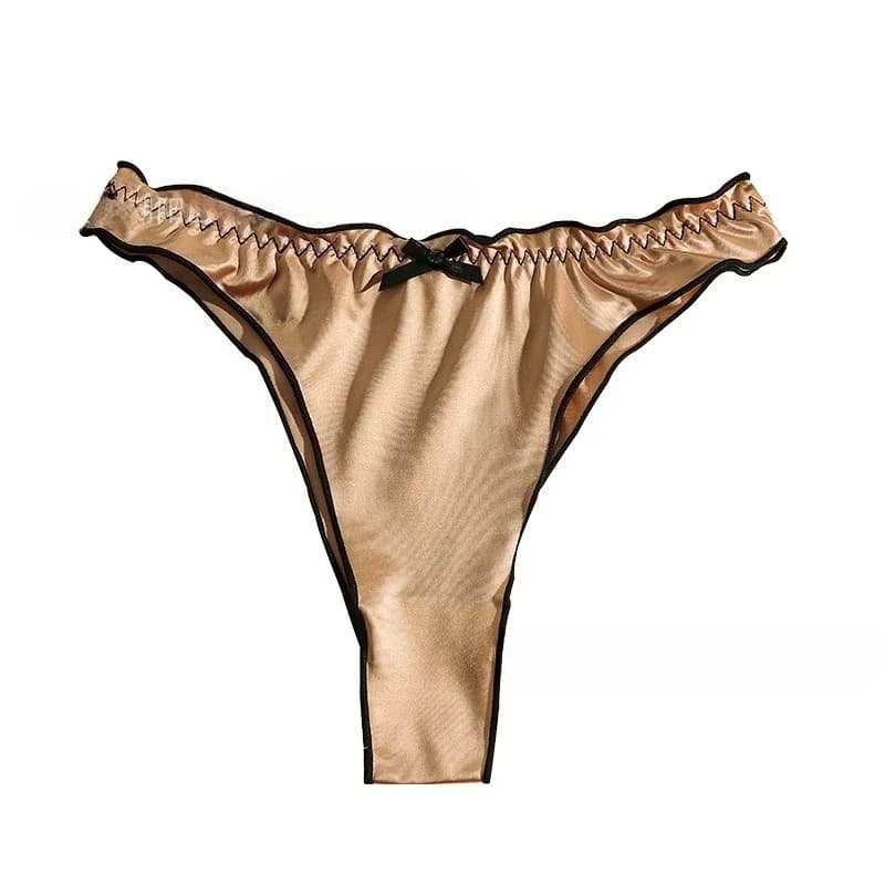 Women's Low-Rise Ruffled Thong Briefs