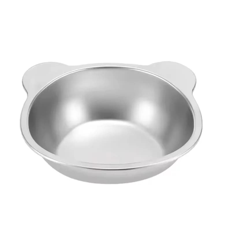 15° Tilted Stainless Steel Raised Cat Bowl
