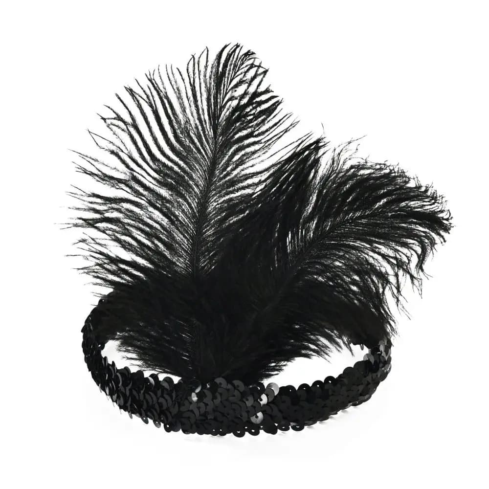 Rhinestone Feather Headband