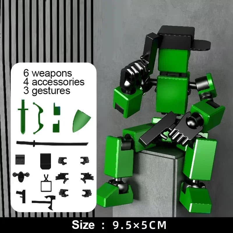 Multi-Jointed 3D Printed Robot Action Figure