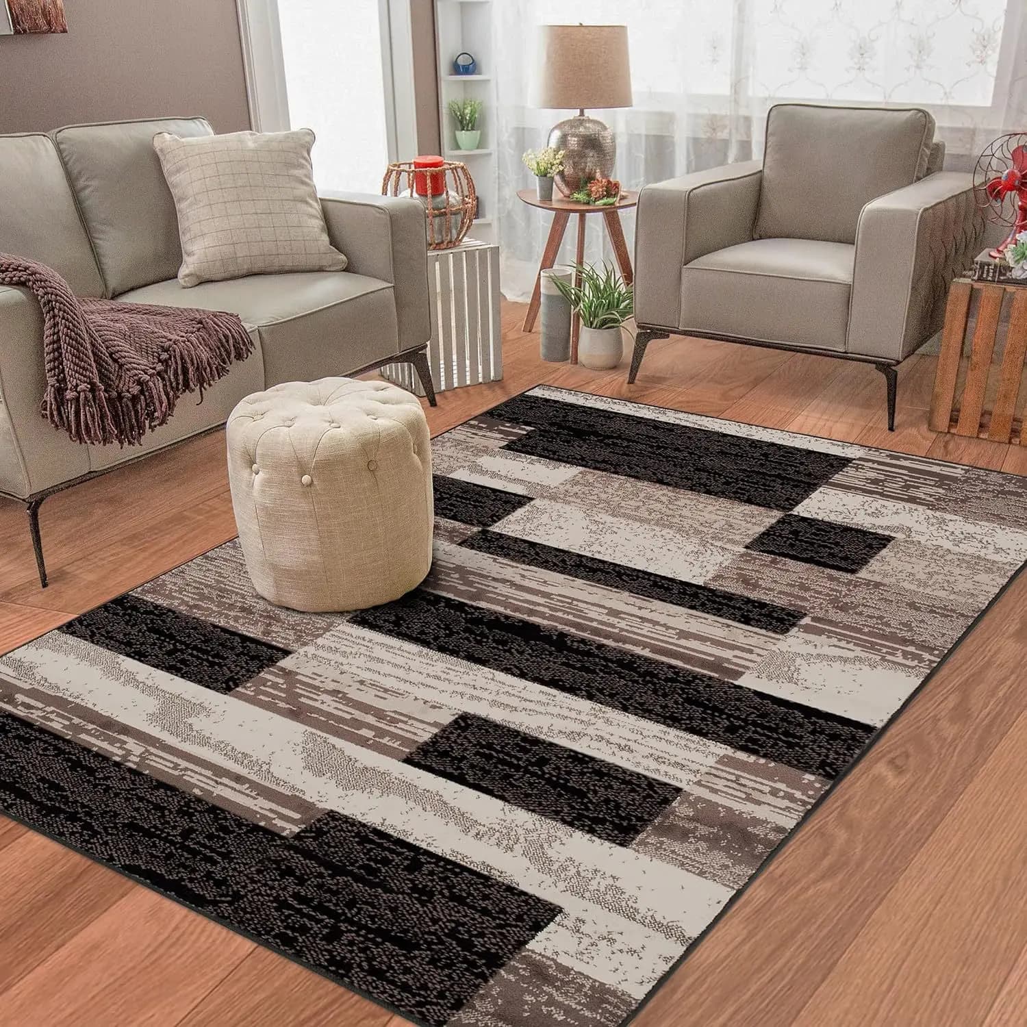 Nordic Geometric Area Rug