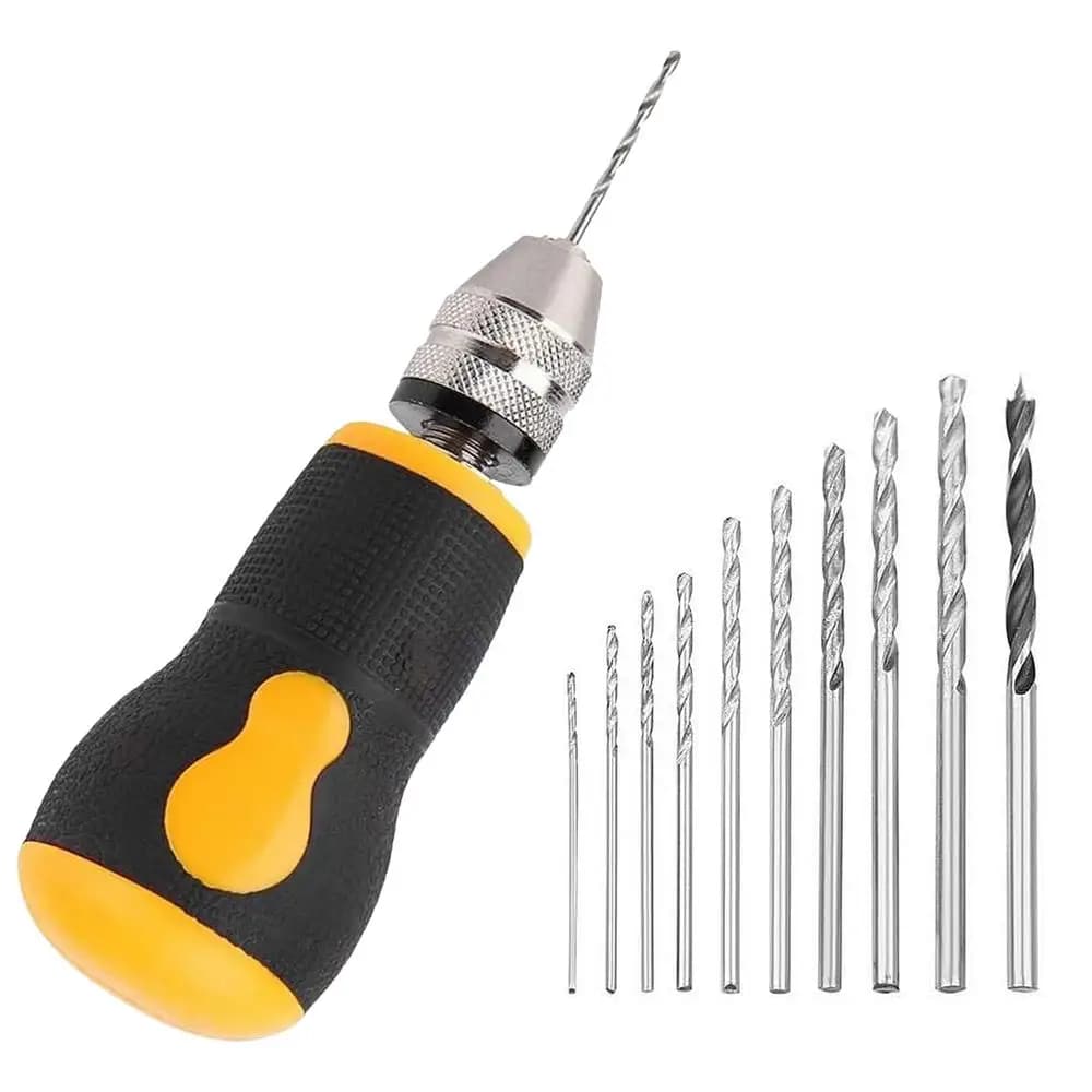 Manual Drill Mini Hand Drill Tool Portable Tool Set Small Hand Drill Woodworking Hand Drill Portable Manual Hand Drill tools