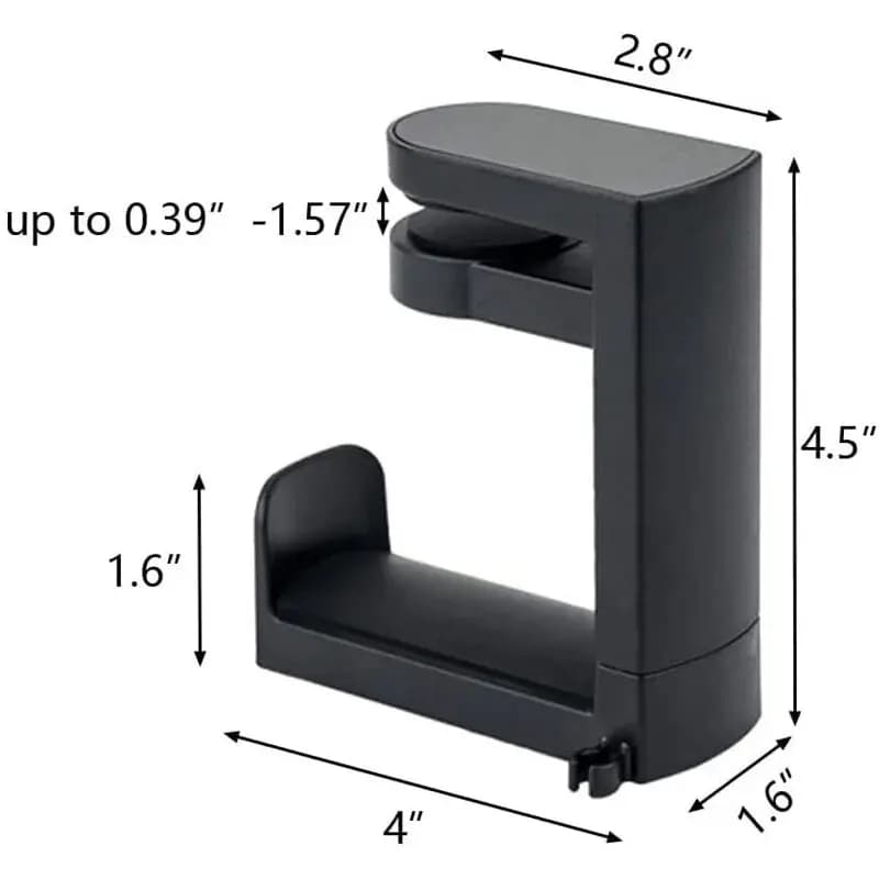 Rotating Desk Headphone Holder with Clamp