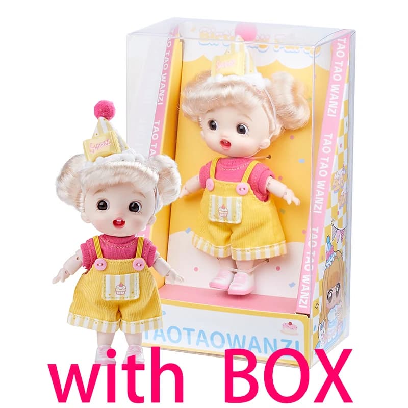 BJD OB11 Pear-Shaped Poseable Mini Doll 13cm