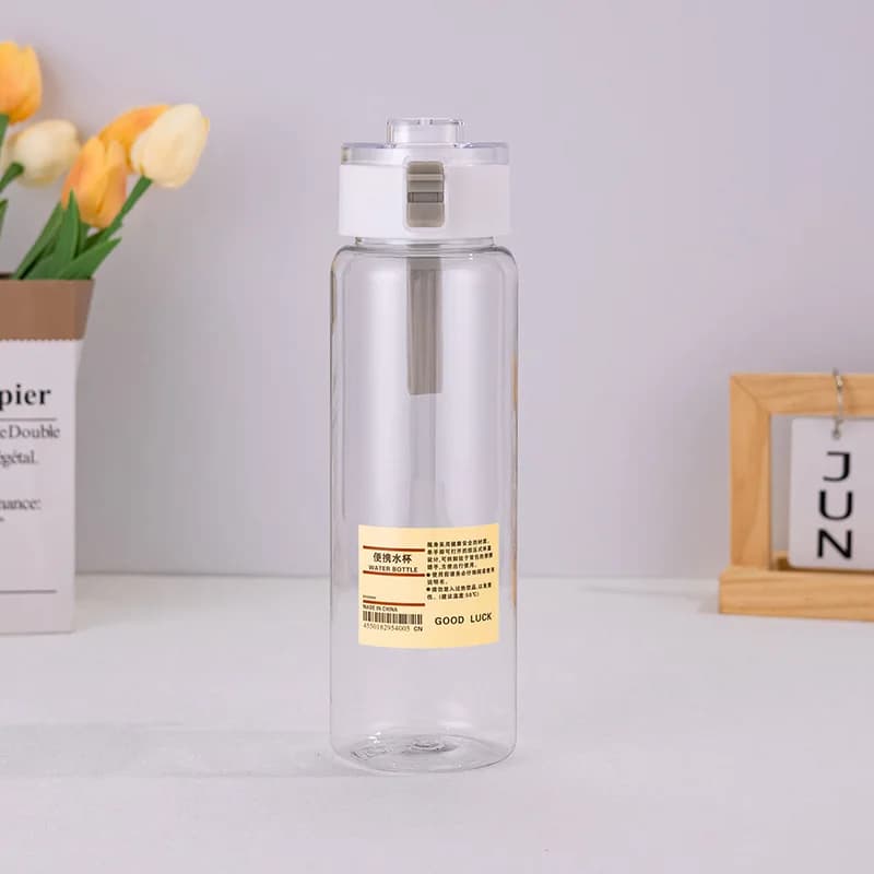 Transparent Kawaii Water Bottle