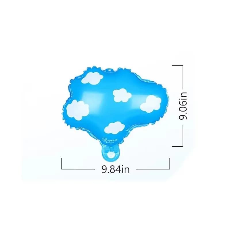 Sky Blue Cartoon Balloons