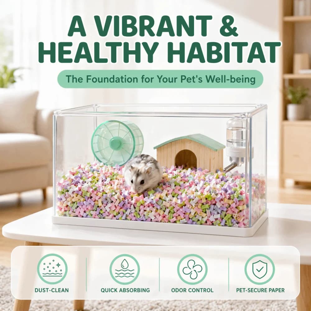 Odor Control Paper Pulp Hamster Bedding