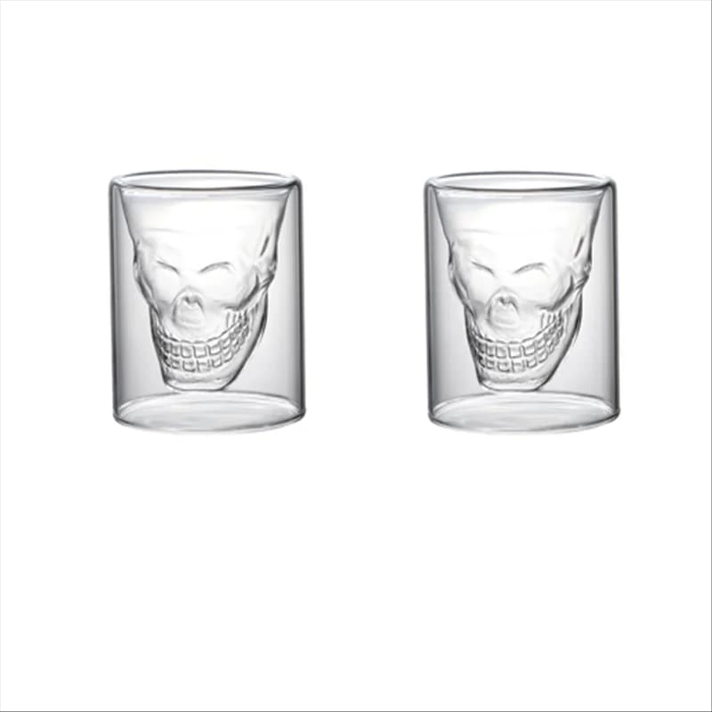 Double Bottom Crystal Glass Cup