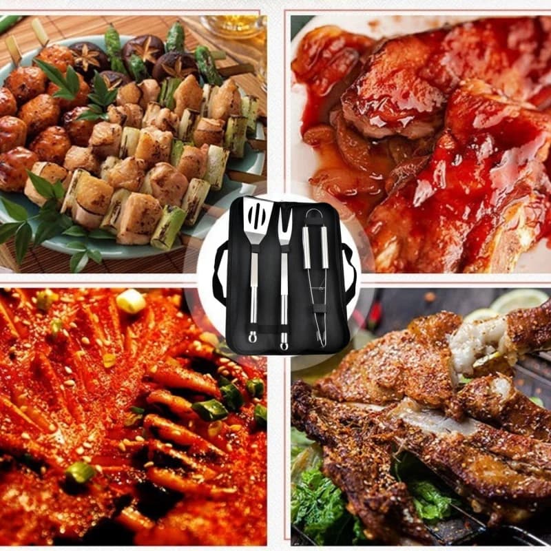 BBQ Grill Tool Set Stainless Steel