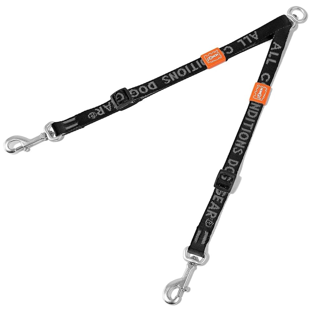 Dual Dog Leash Coupler with 360° Swivel