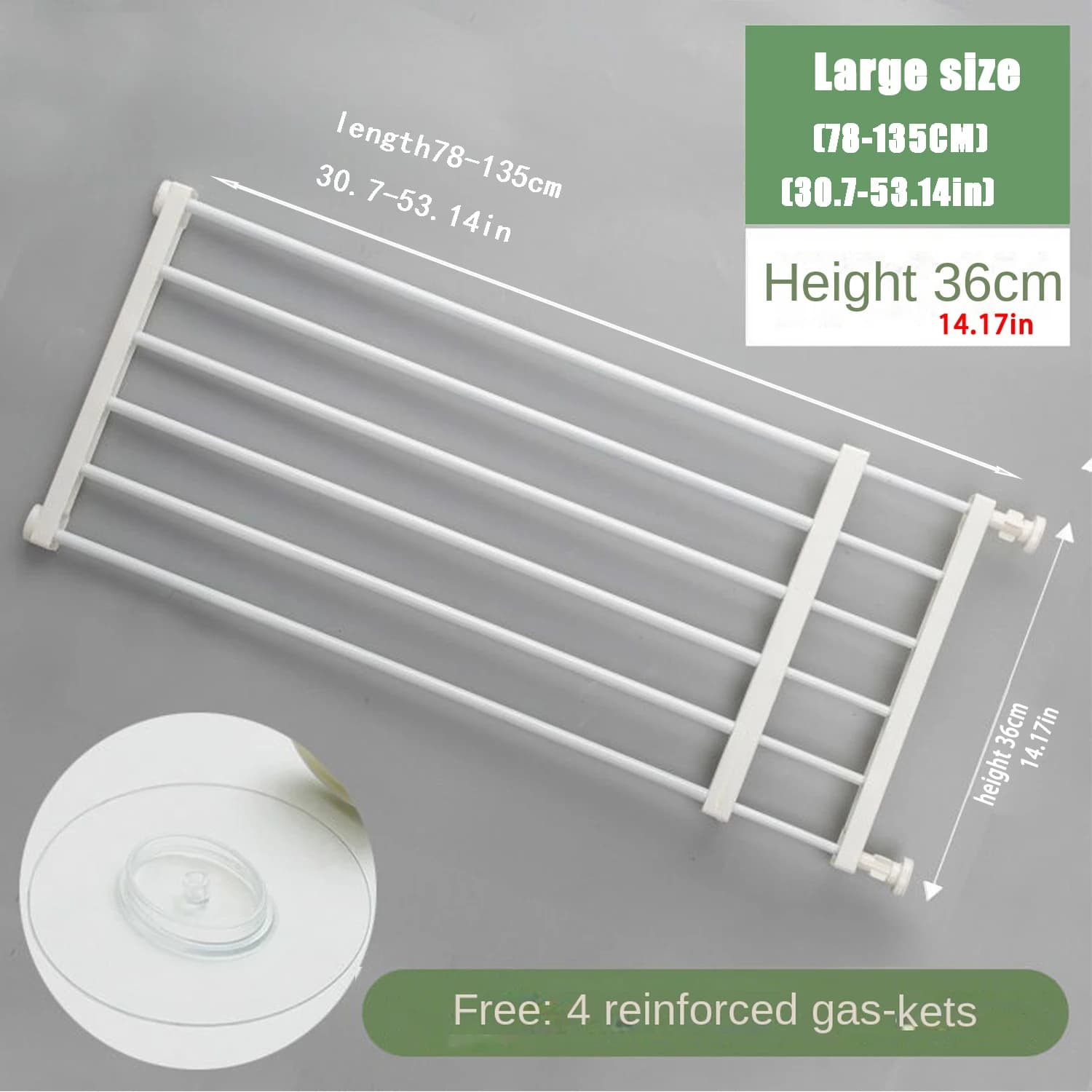 Indoor Pet Barrier Gate for Dogs and Cats