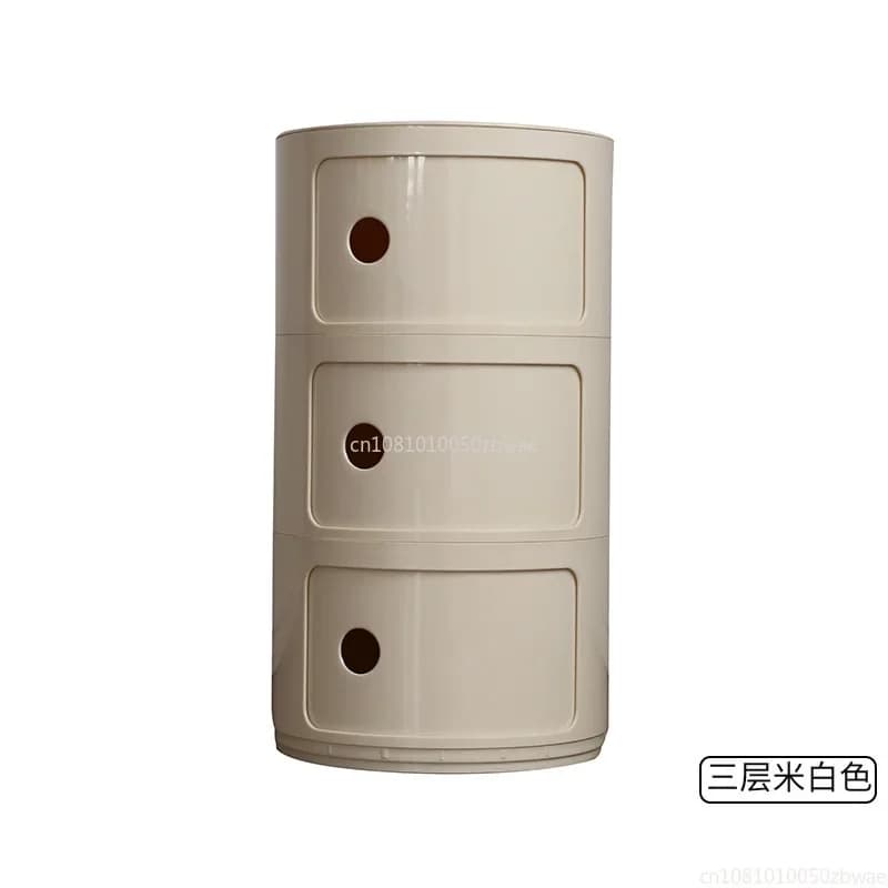 Nightstands Modular Bedside Table Round Large-capacity Storage Bedside Small Cabinet Bedroom Simple Storage Narrow Side Cabinet