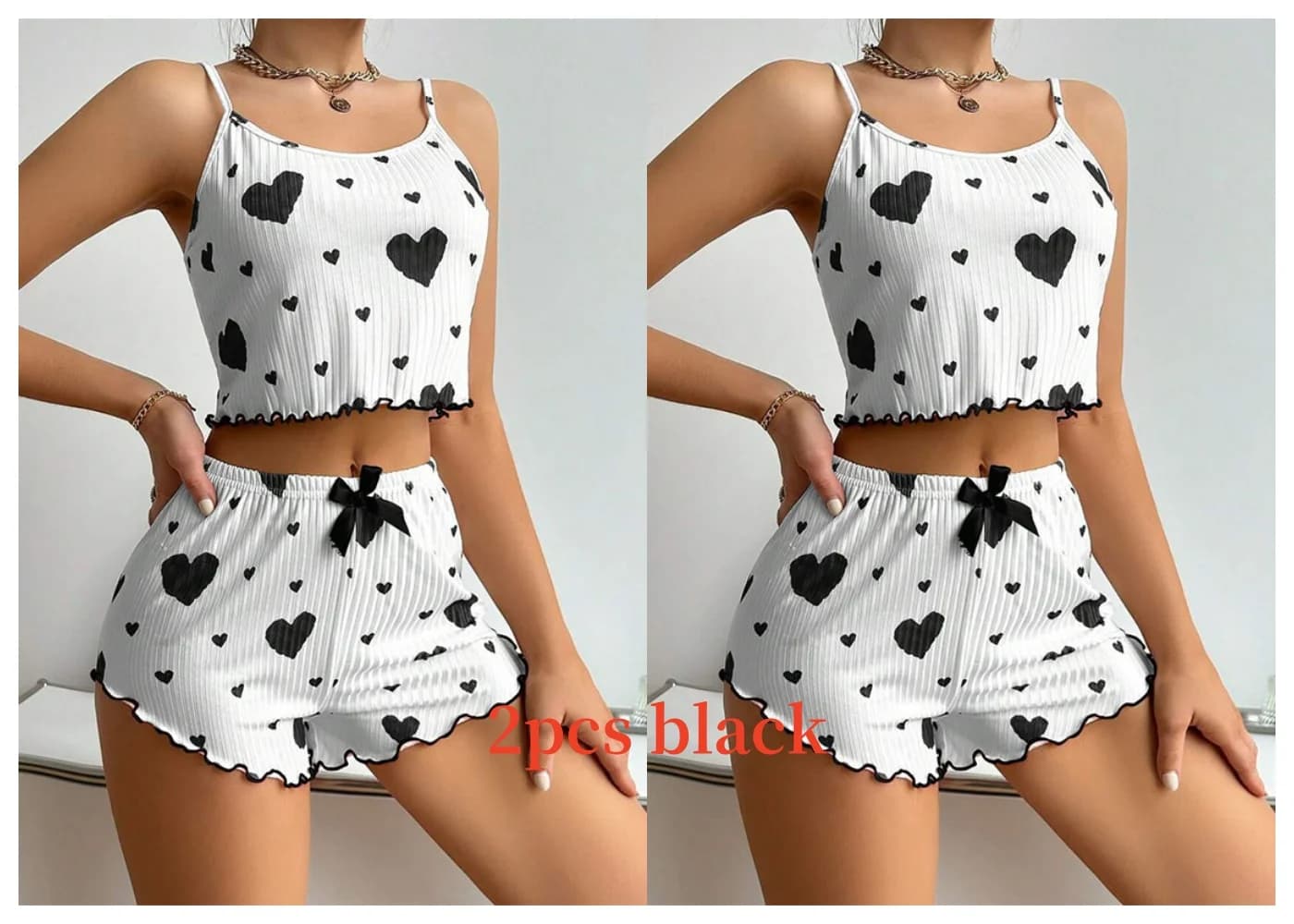 Women's Tank Top and Shorts Pajama Set