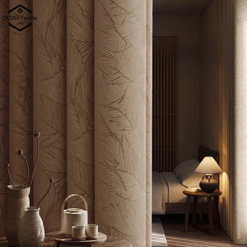 Thermal Insulation Curtains with Melon Pattern