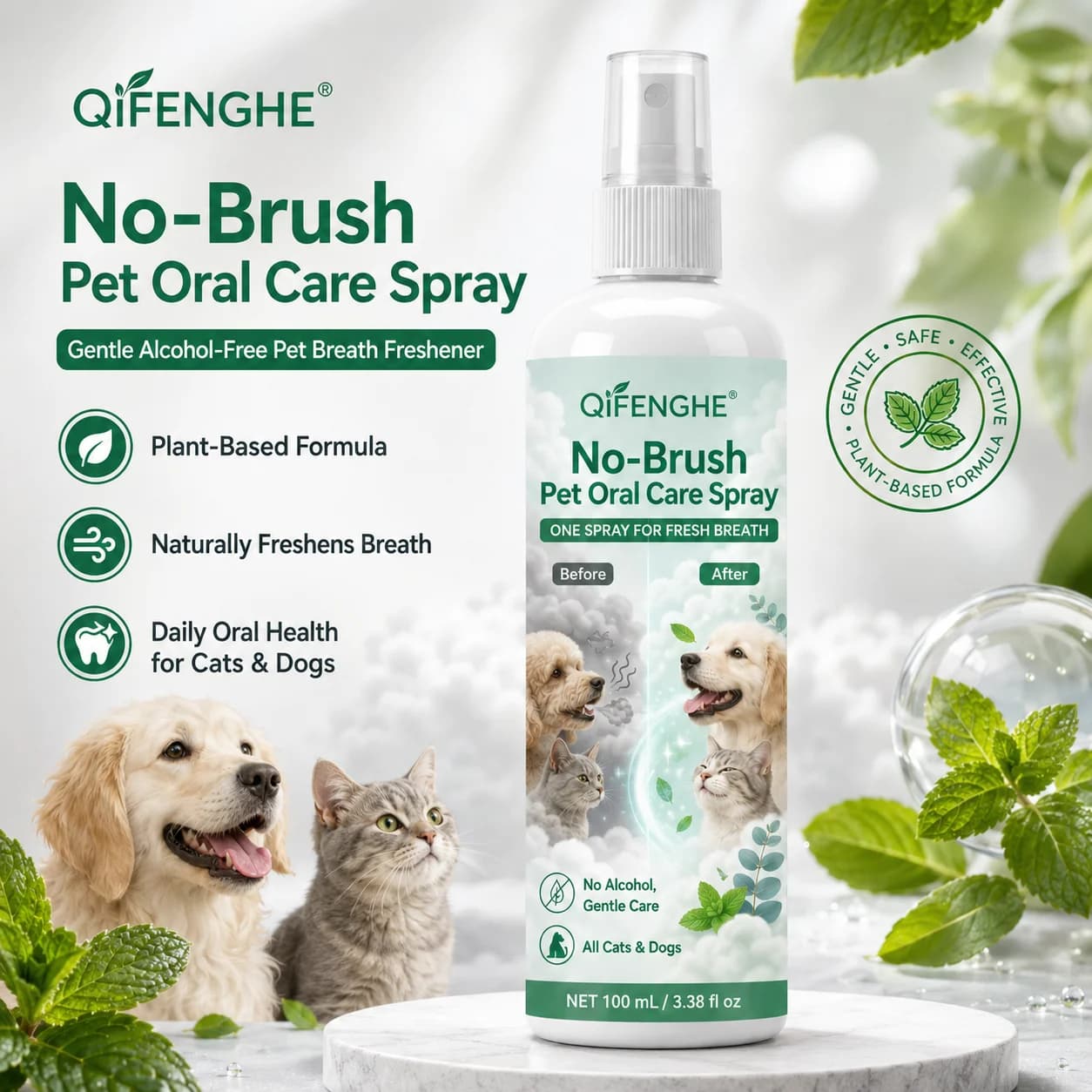 No-Brush Pet Dental Spray