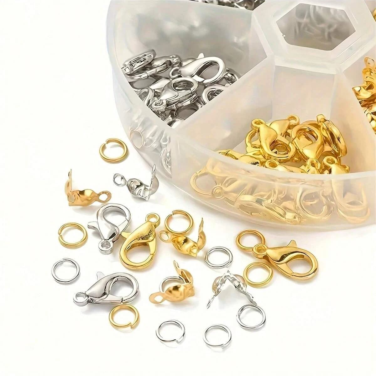 Jewelry Making Kit With Clasps, Rings & Pliers