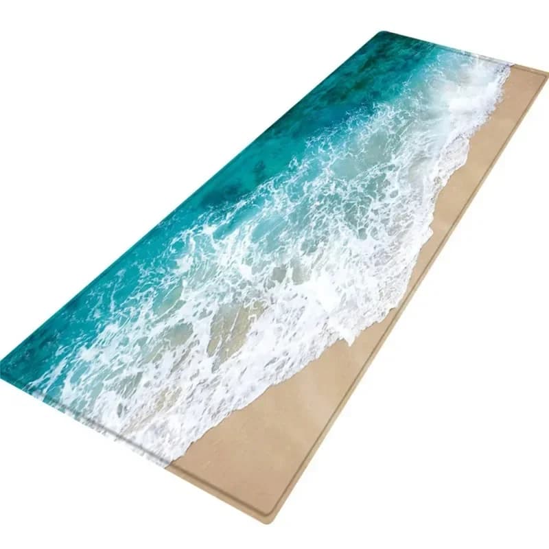 Seascape Print Bath Mat 40x120cm