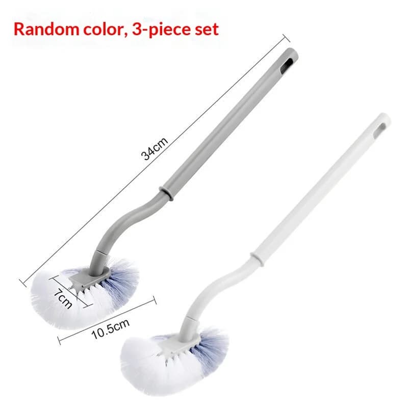 Toilet Brush Long Handle Curved Bowl Cleaner