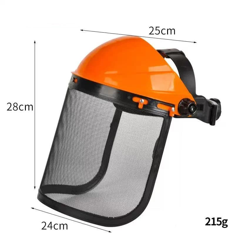 Garden Grass Trimmer Helmet Hat, Full Face Mesh Visor, Brush Cutter Yard Mowing Face Cover Guard Sabary Safety Face Shield