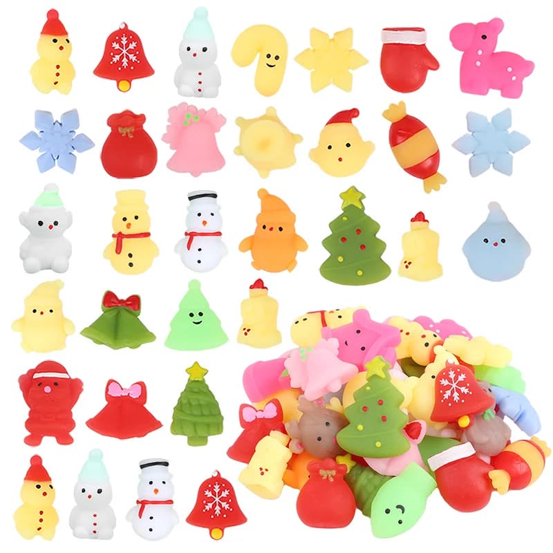 Christmas Mochi Squishy Stress Reliever Party Favors