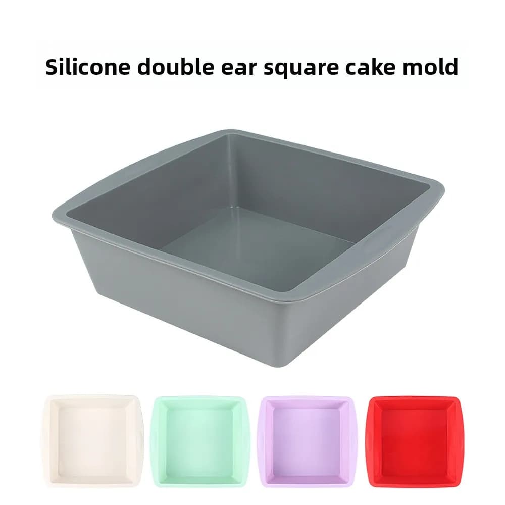 Silicone 8-Inch Square Cake Baking Mold